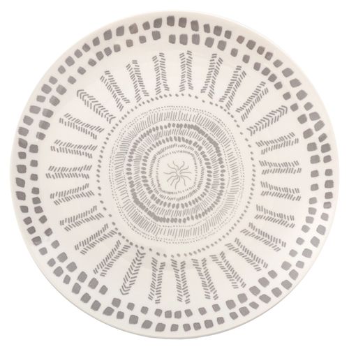Plato Mainstays plano de porcelana con diseño