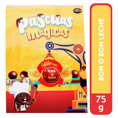 Chocolate bon o bon Arcor relleno de crema de maní y oblea 5 uds- 75 g