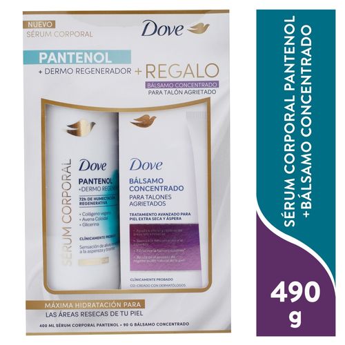 Pack Crema Dove Pantenol Con Talon 490g