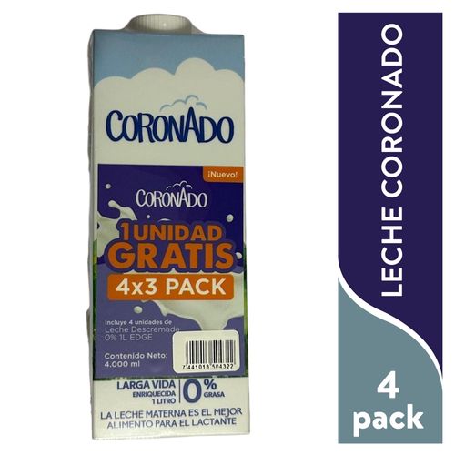 Leche Dos Pinos UHT 4X3 pack - 4000 ml