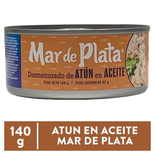 Atún en aceite vegetal desmenuzado Mar De Plata – 140 g