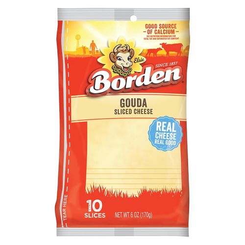 Borden  Queso Gouda Rebanado 170gr