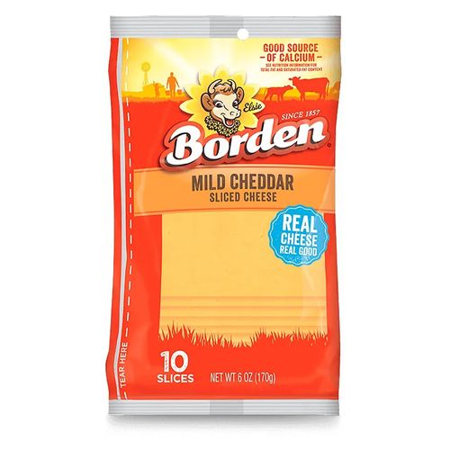 Borden  Queso Cheddar Rebanado 170gr