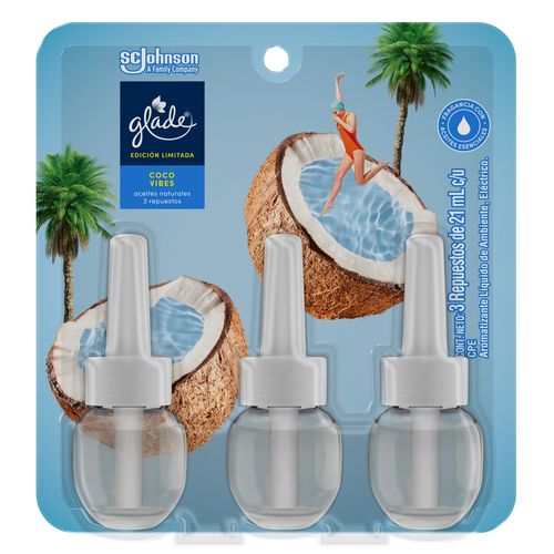 Repuesto Glade Ccoc Vibes 3 uds -63 ml