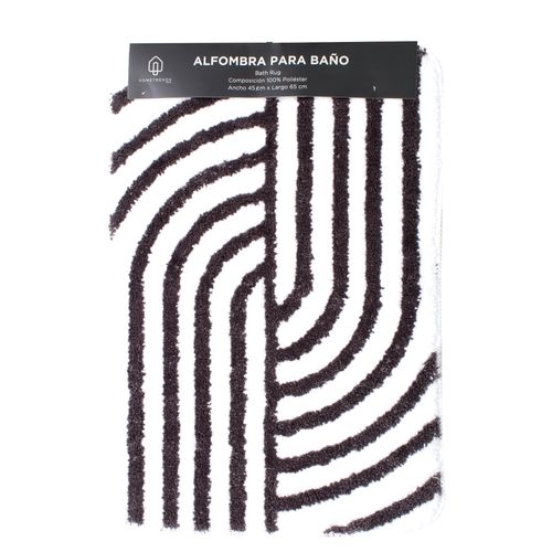 Alfombra Hometrends, Para Baño De Microfibra 45X65cm