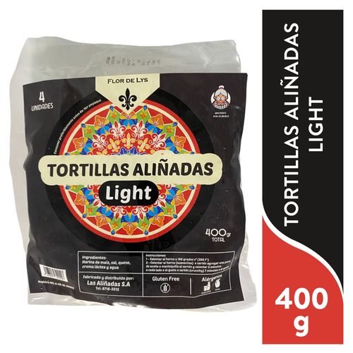Tortillas Flor de Lys aliñadas ligh - 400 g