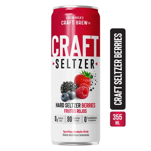 Craft Seltzer Costa Rica's Craft Brew Co Berries Lata - 355 ml