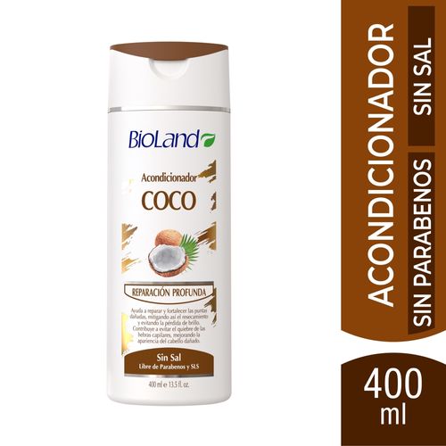 Acondicionador Bioland Coco Reparación Profunda - 400 ml