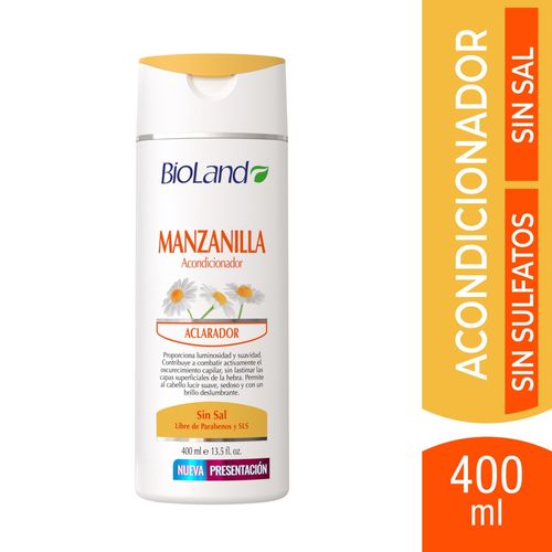 Acondicionador Bioland Manzanilla Aclarador - 400 ml