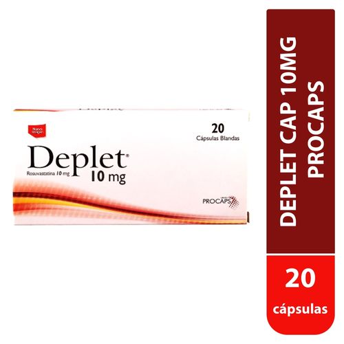 Deplet Cap 10Mg Procaps X 20 U, Precio indicado por unidad