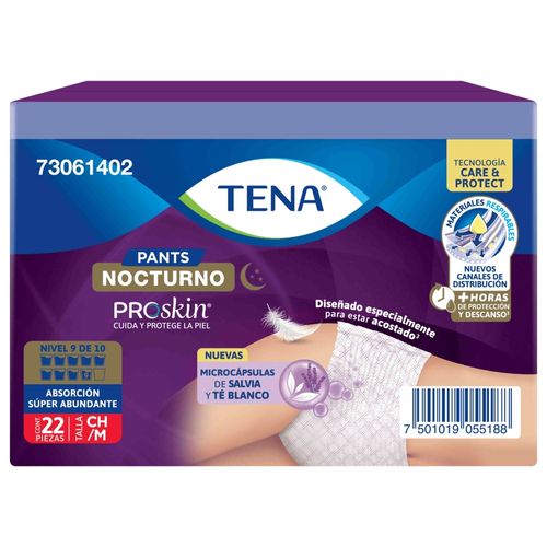Pants Tena Nocturno Talla M 22 unidades