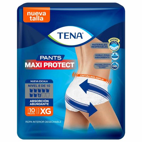 Pants Tena Maxi protect talla XG -10 uds