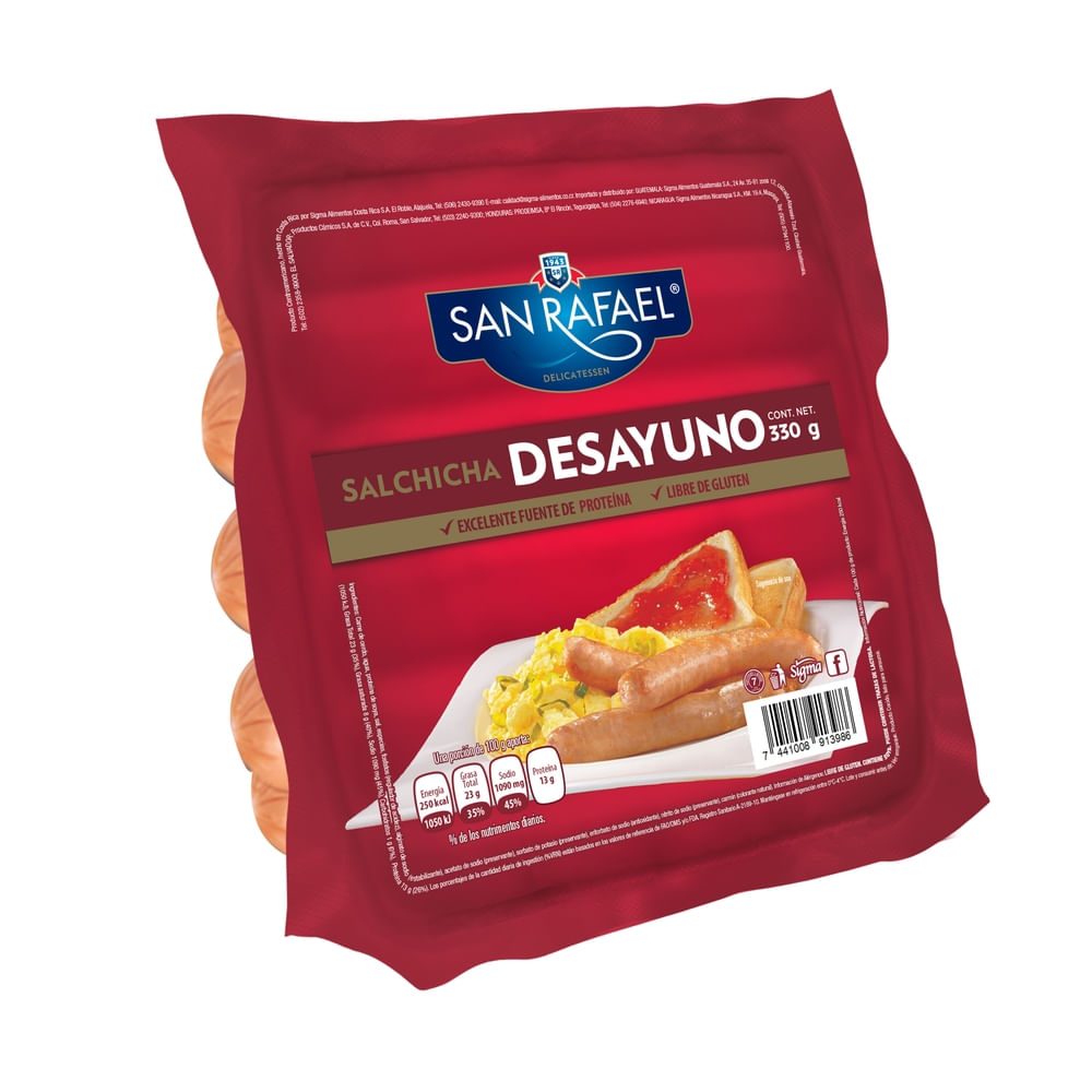Comprar Salchicha San Rafael desayuno -330 g | Walmart Costa Rica ...