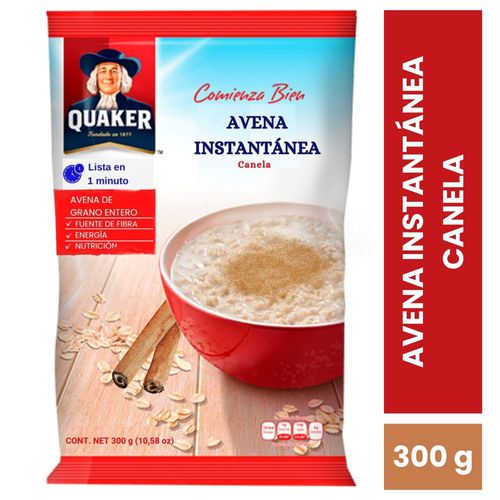 Avena Quaker instantanea con canela - 300 g