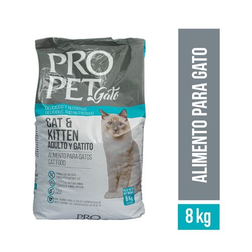 Alimento Pro Pet para gatos adultos y gatitos - 8 kg
