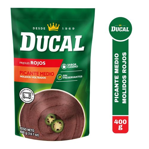 Ducal Frijol Volteado Negro Picante Medio -400gr