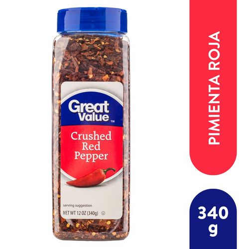Pimienta roja Great Value molida - 340 g