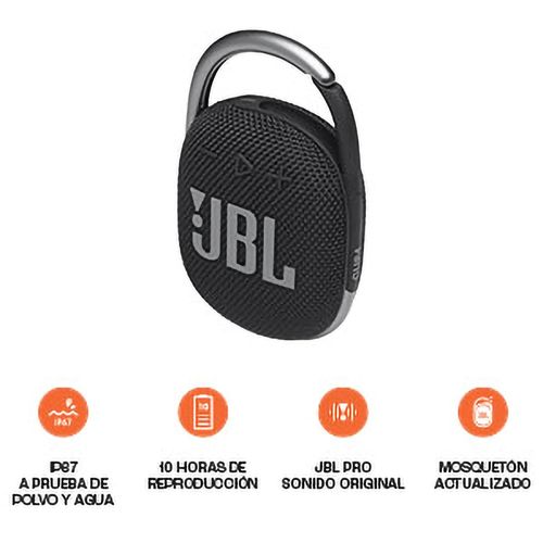Parlante Jbl Bt Clip4 Negro