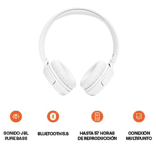 Audífonos JBL, color blanco BT T520