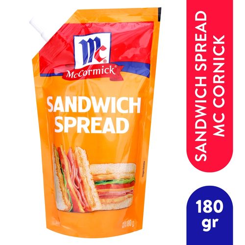 Aderezo Mccormick sándwich Sprea Doy pack - 180 g