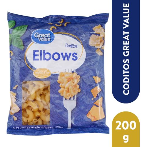 Pasta Great Value coditos - 200 g