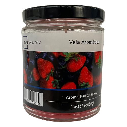 Vela Aromatica Mediana con Aroma Frutos Rojos 150gr - Unidad