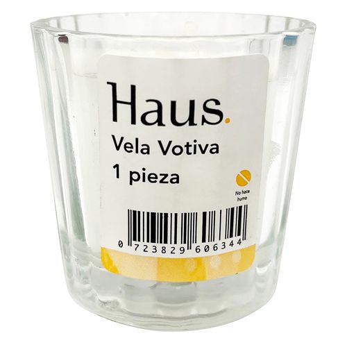 Vela Haus votiva vidrio -1 Pza