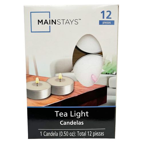 Candelas Mainstays Tealight -12 pzas