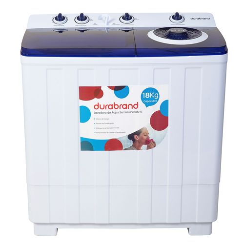 Lavadora Durabrand doble tanque semiautomática capacidad 18 kg
