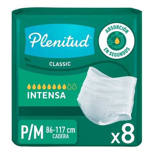 Pañal para adulto Plenitud Classic pants S/M - 8 Uds