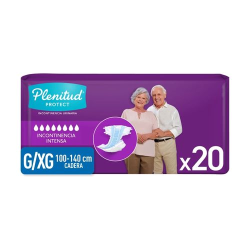 Pañales para Adulto Plenitud Protect G/XG -20 Uds