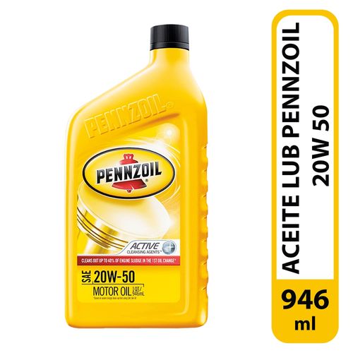 Aceite lubricante Pennzoil 20w50 - 946 ml