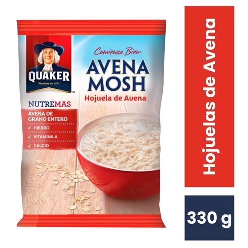 Avena Quaker mosh hojuelas - 330 g