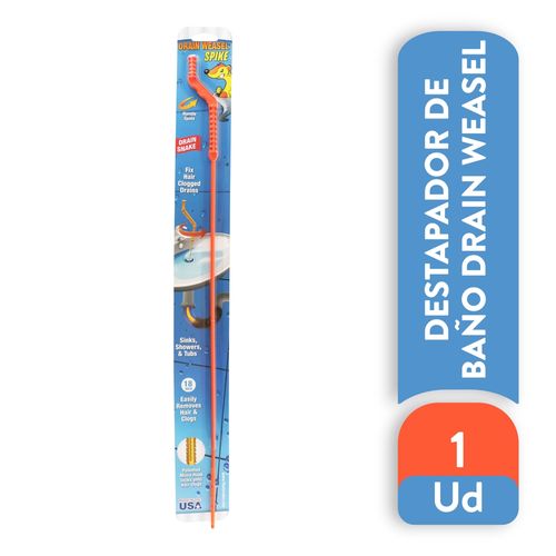 Desatorador Drain Weasel Para Lavatorio o Ducha - 1 Ud