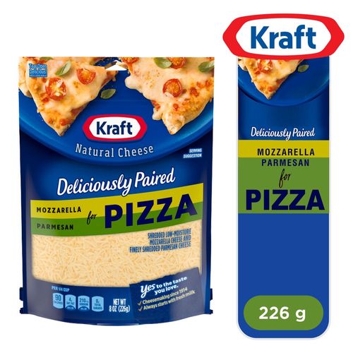 Queso Kraft Rallado Para Pizza 226 gr