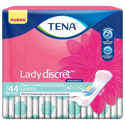 Toalla Tena Lady Pantiprotec Largos 44 unidades