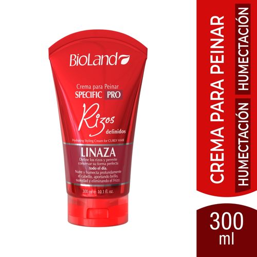 Crema para Peinar Bioland Specific Pro Linaza,  Rizos - 300 ml
