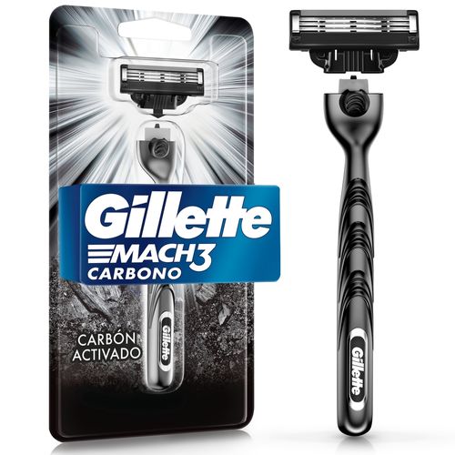 Rasuradora Gillette mach 3 carbono para hombre - 1 Ud