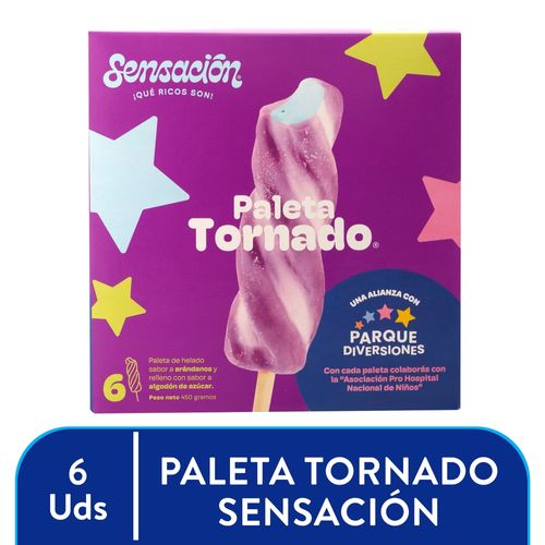 6pk Paleta Tornado 450 Ea