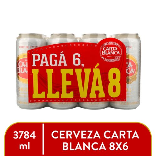 Cerveza Carta Blanca 8x6 3784ml
