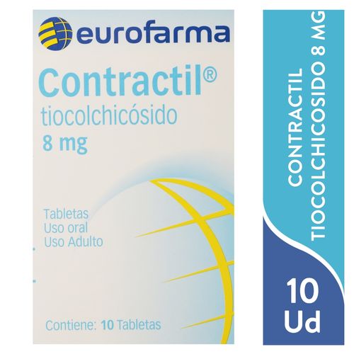 Contractil 8 Mg X 10 Tabletas