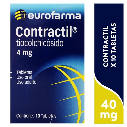 Contractil 4 Mg X 10 Tabletas