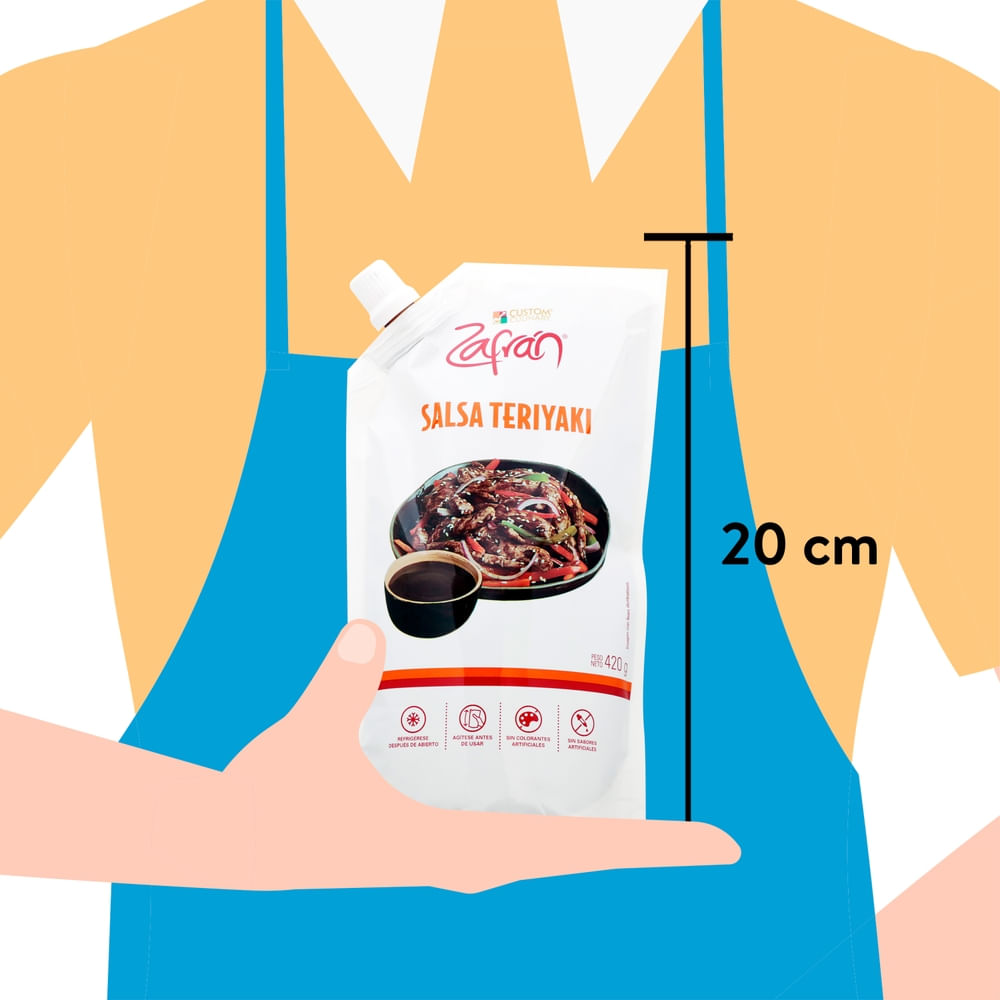 Salsa Zafran Teriyaki 420 G - Masxmenos | Costa Rica