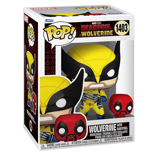 Figura Funko pop & buddy deadpool & wolverine with babypool