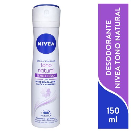 Desodorante Nivea en Spray Femenino Tono Natural Beauty  Touch - 150 ml