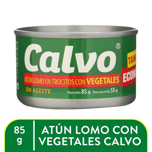 Atun Lomo Troc. Con Vegetales Calvo 85 G