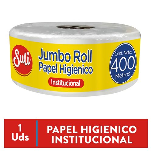 Papel Higiénico Suli Jumbo Roll - 400 mts