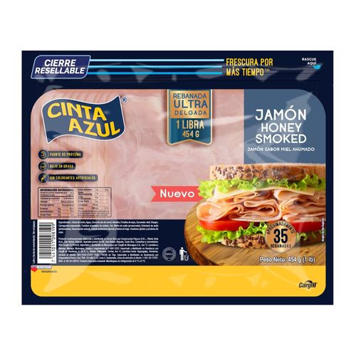 Jamon Cinta Azul Honey Smoked - 454g