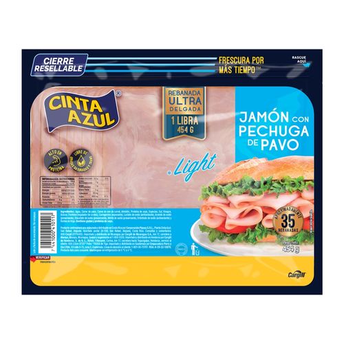 Jamon Pech Pavo Light 454 Gr Pq Ca Ea