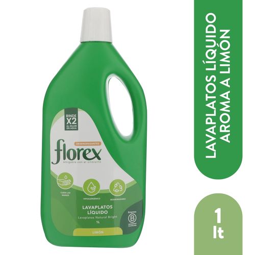 Lavaplatos Líquido Florex Limón -1 L